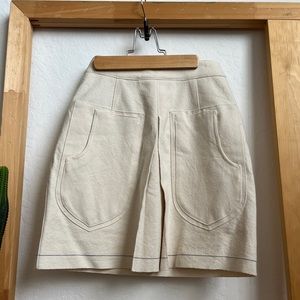 Billy Reid natural denim skirt